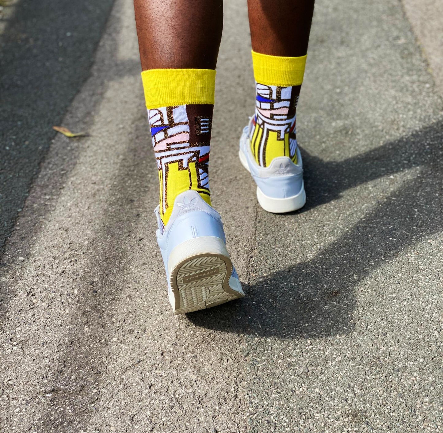 Yellow Ndebele - African Culture Print Inspired Socks