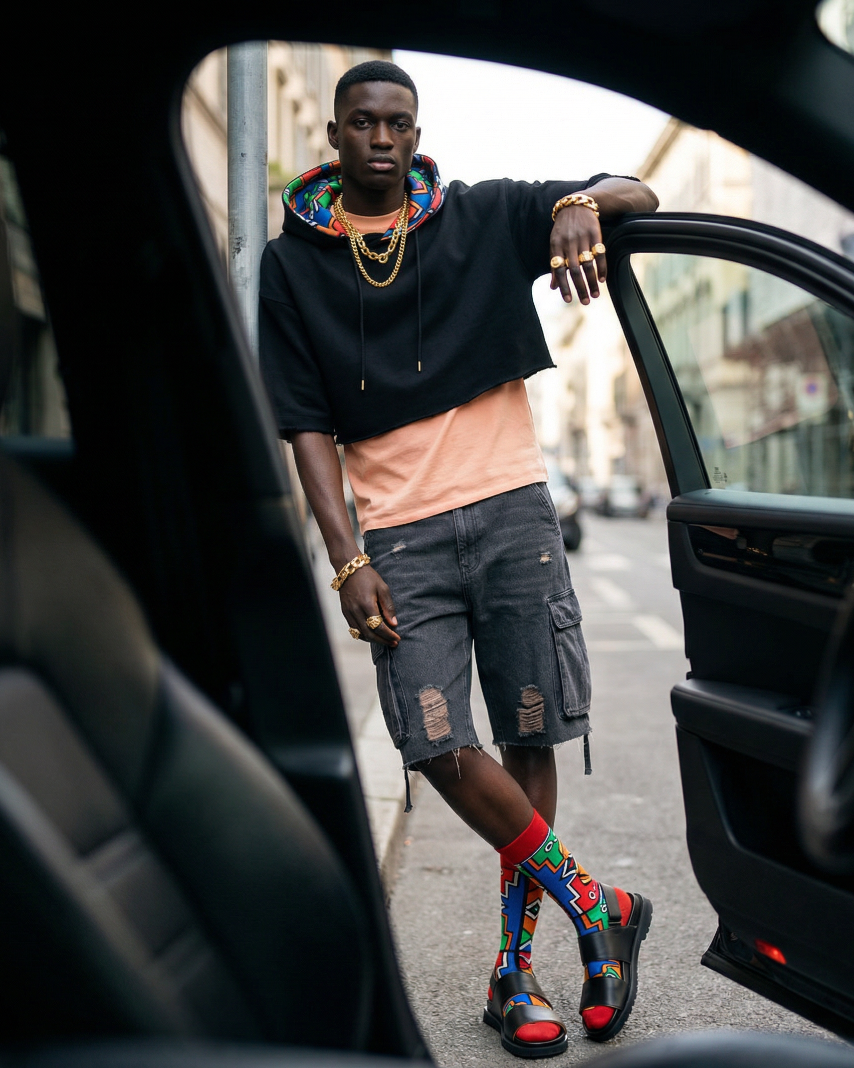 Red Ndebele Charm - SMC Collection - SMC Socks SA