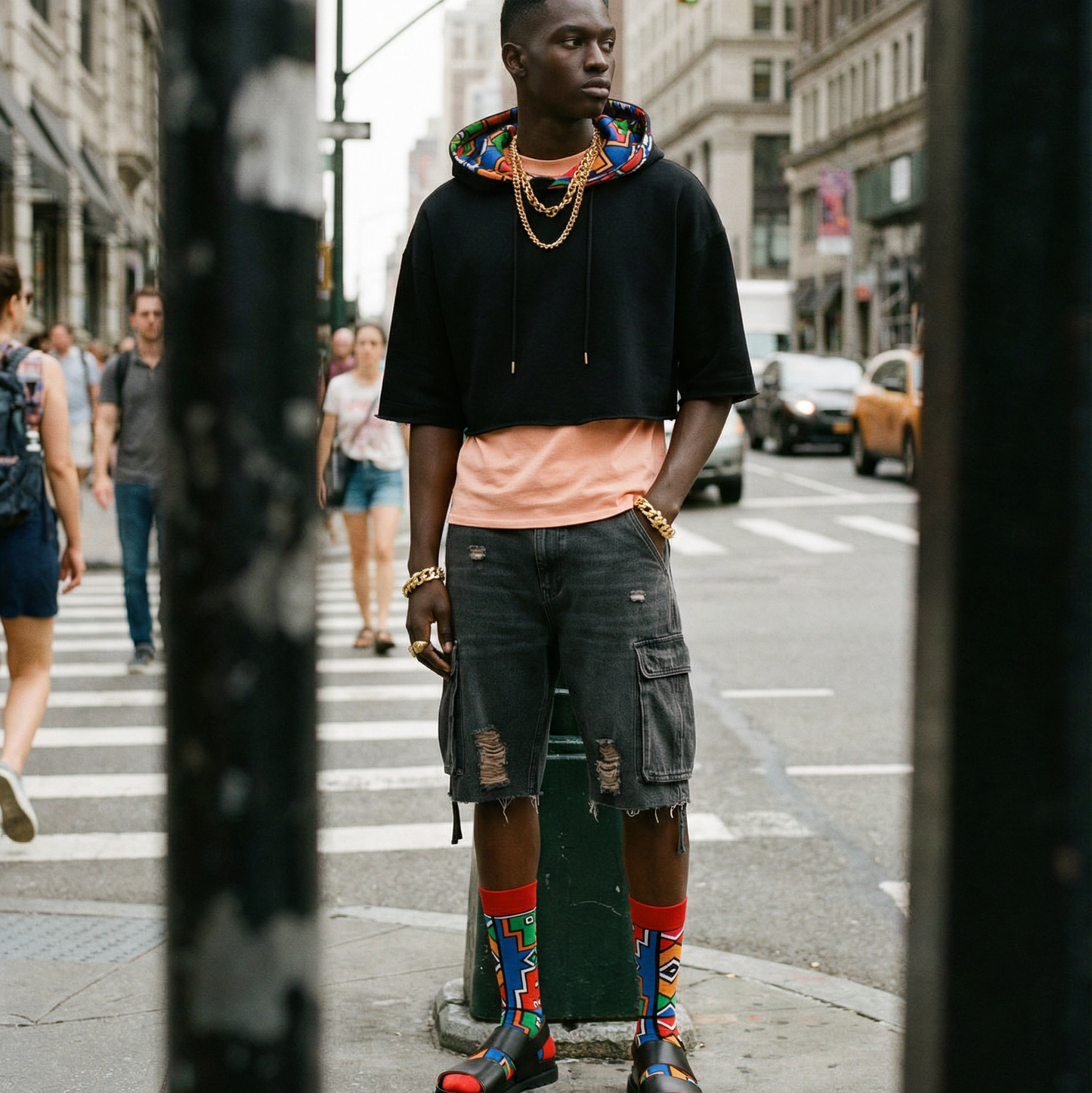 Red Ndebele Charm - SMC Collection - SMC Socks SA