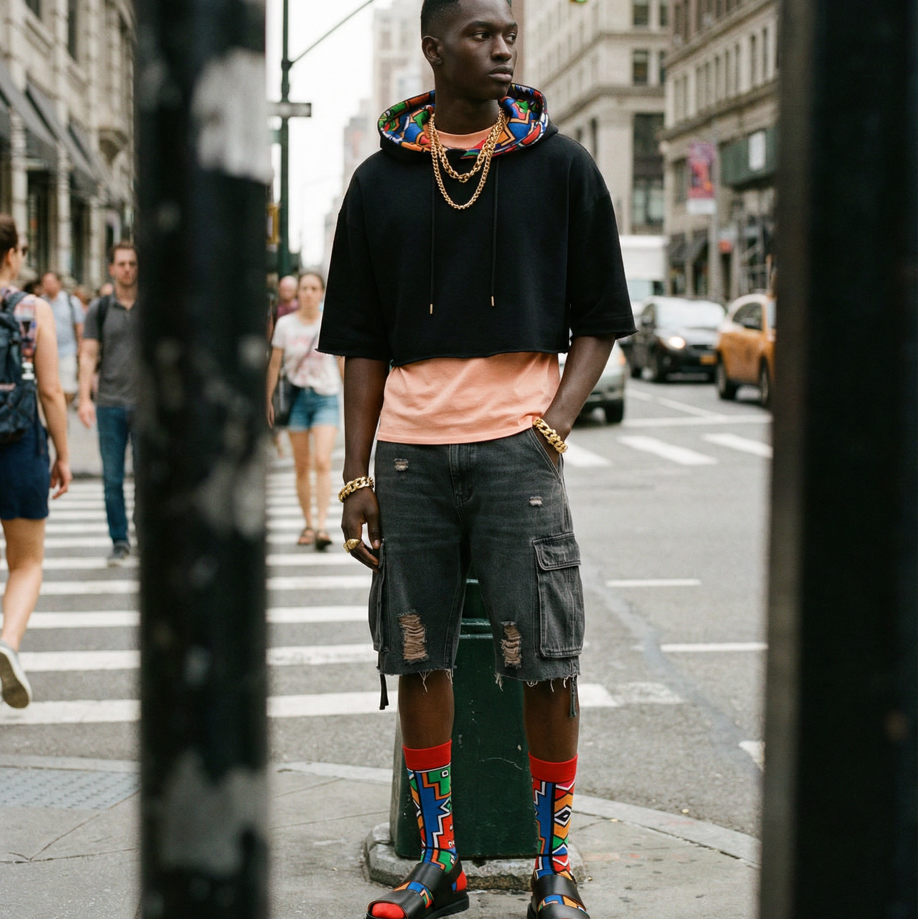 Red Ndebele Charm - SMC Collection - SMC Socks SA