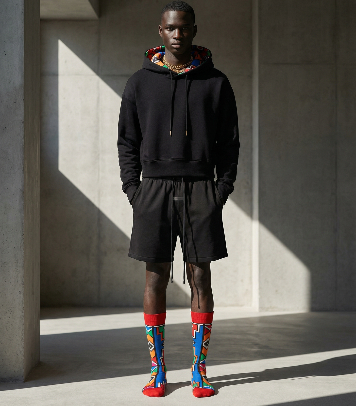 Red Ndebele Charm - SMC Collection - SMC Socks SA