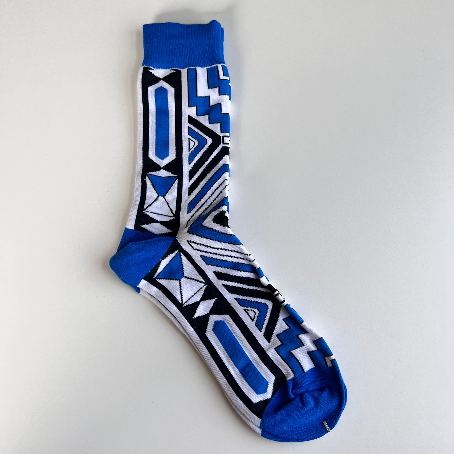 Royal Blue Xhosa - African Print Cultural Fashion Socks - smc collection